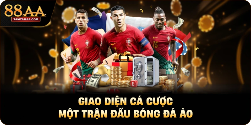 Giao diện cá cược một trận đấu bóng đá ảo Giao diện cá cược một trận đấu bóng đá ảo